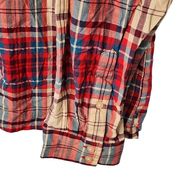 Toad & Co Men's Organic Cotton Plaid Long Sleeve Casual Button Down Shirt XL - Picture 4 of 7